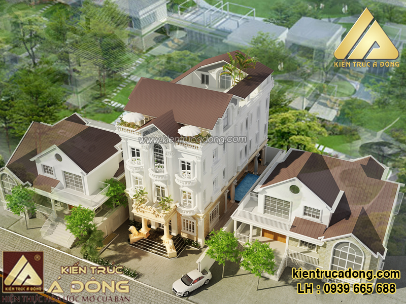 Mẫu biệt thự nghỉ dưỡng 3 tầng TP Hội An